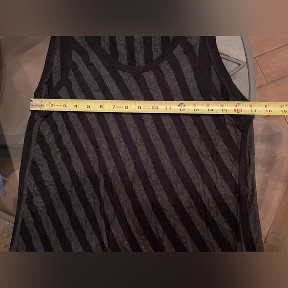 Cabi charcoal/black striped tunic - Picture 8 of 9
